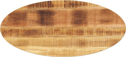vidaXL - Tafelblad - ovaal - 120x50x2,5 - cm - massief - mangohout