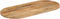 vidaXL - Tafelblad - ovaal - 120x50x2,5 - cm - massief - mangohout