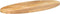 vidaXL - Tafelblad - ovaal - 120x50x2,5 - cm - massief - mangohout