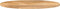 vidaXL - Tafelblad - ovaal - 120x50x2,5 - cm - massief - mangohout