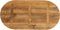 vidaXL - Tafelblad - ovaal - 120x50x2,5 - cm - massief - mangohout