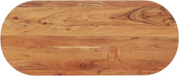 vidaXL - Tafelblad - ovaal - 120x50x3,8 - cm - massief - acaciahout