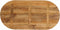 vidaXL - Tafelblad - ovaal - 120x50x3,8 - cm - massief - mangohout