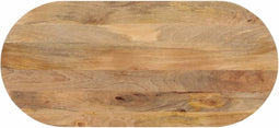 vidaXL - Tafelblad - ovaal - 120x60x2,5 - cm - massief - mangohout
