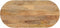 vidaXL - Tafelblad - ovaal - 120x60x2,5 - cm - massief - mangohout