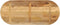 vidaXL - Tafelblad - ovaal - 120x60x2,5 - cm - massief - ruw - mangohout