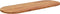 vidaXL - Tafelblad - ovaal - 140x50x2,5 - cm - massief - acaciahout