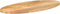 vidaXL - Tafelblad - ovaal - 140x50x2,5 - cm - massief - mangohout