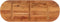 vidaXL - Tafelblad - ovaal - 140x50x3,8 - cm - massief - acaciahout