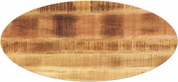 vidaXL - Tafelblad - ovaal - 140x50x3,8 - cm - massief - mangohout