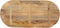 vidaXL - Tafelblad - ovaal - 140x50x3,8 - cm - massief - mangohout
