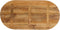 vidaXL - Tafelblad - ovaal - 140x60x2,5 - cm - massief - mangohout