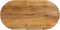 vidaXL - Tafelblad - ovaal - 140x60x3,8 - cm - massief - mangohout