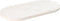 vidaXL - Tafelblad - ovaal - 60x30x2,5 - cm - massief - grenenhout - wit