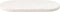 vidaXL - Tafelblad - ovaal - 60x30x2,5 - cm - massief - grenenhout - wit
