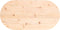 vidaXL - Tafelblad - ovaal - 60x30x2,5 - cm - massief - grenenhout