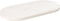 vidaXL - Tafelblad - ovaal - 70x35x2,5 - cm - massief - grenenhout - wit