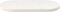 vidaXL - Tafelblad - ovaal - 70x35x2,5 - cm - massief - grenenhout - wit