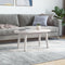 vidaXL - Tafelblad - ovaal - 70x35x2,5 - cm - massief - grenenhout - wit