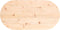 vidaXL - Tafelblad - ovaal - 70x35x2,5 - cm - massief - grenenhout