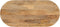 vidaXL - Tafelblad - ovaal - 80x40x2,5 - cm - massief - mangohout