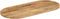vidaXL - Tafelblad - ovaal - 80x40x2,5 - cm - massief - mangohout