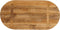vidaXL - Tafelblad - ovaal - 80x40x2,5 - cm - massief - mangohout
