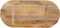 vidaXL - Tafelblad - ovaal - 80x40x2,5 - cm - massief - mangohout