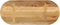 vidaXL - Tafelblad - ovaal - 80x40x2,5 - cm - massief - ruw - mangohout