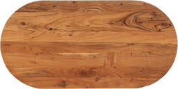 vidaXL - Tafelblad - ovaal - 80x40x3,8 - cm - massief - acaciahout