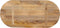 vidaXL - Tafelblad - ovaal - 80x40x3,8 - cm - massief - mangohout