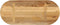 vidaXL - Tafelblad - ovaal - 80x40x3,8 - cm - massief - ruw - mangohout