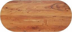 vidaXL - Tafelblad - ovaal - 90x40x2,5 - cm - acaciahout
