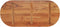vidaXL - Tafelblad - ovaal - 90x40x2,5 - cm - acaciahout
