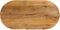 vidaXL - Tafelblad - ovaal - 90x40x2,5 - cm - massief - mangohout