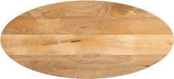 vidaXL - Tafelblad - ovaal - 90x40x2,5 - cm - massief - mangohout