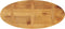vidaXL - Tafelblad - ovaal - 90x40x2,5 - cm - massief - mangohout