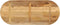 vidaXL - Tafelblad - ovaal - 90x40x2,5 - cm - massief - ruw - mangohout