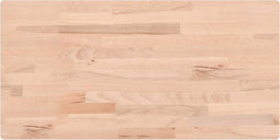 vidaXL - Tafelblad - rechthoekig - 100x50x1,5 - cm - massief - beukenhout