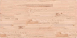 vidaXL - Tafelblad - rechthoekig - 100x50x4 - cm - massief - beukenhout