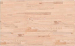 vidaXL - Tafelblad - rechthoekig - 100x60x2,5 - cm - massief - beukenhout
