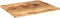 vidaXL - Tafelblad - rechthoekig - 100x80x2,5 - cm - massief - ruw - mangohout