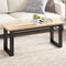 vidaXL - Tafelblad - rechthoekig - 110x40x2,5 - cm - massief - grenenhout