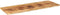 vidaXL - Tafelblad - rechthoekig - 140x60x1,5 - cm - massief - ruw - mangohout