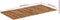 vidaXL - Tafelblad - rechthoekig - 15-16 - mm - 60x120cm - massief - gerecycled - hout