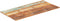 vidaXL - Tafelblad - rechthoekig - 15-16 - mm - 60x120cm - massief - gerecycled - hout