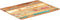 vidaXL - Tafelblad - rechthoekig - 15-16 - mm - 60x70 - cm - massief - gerecycled - hout