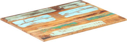 vidaXL - Tafelblad - rechthoekig - 15-16 - mm - 60x80 - cm - massief - gerecycled - hout