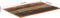 vidaXL - Tafelblad - rechthoekig - 15-16 - mm - 60x90 - cm - massief - gerecycled - hout