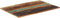 vidaXL - Tafelblad - rechthoekig - 15-16 - mm - 60x90 - cm - massief - gerecycled - hout